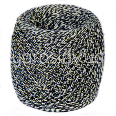 Przędza z wełny merynosowej 10/2 №72 melanż ciemnoniebieski 100g/500m TM Jarosław